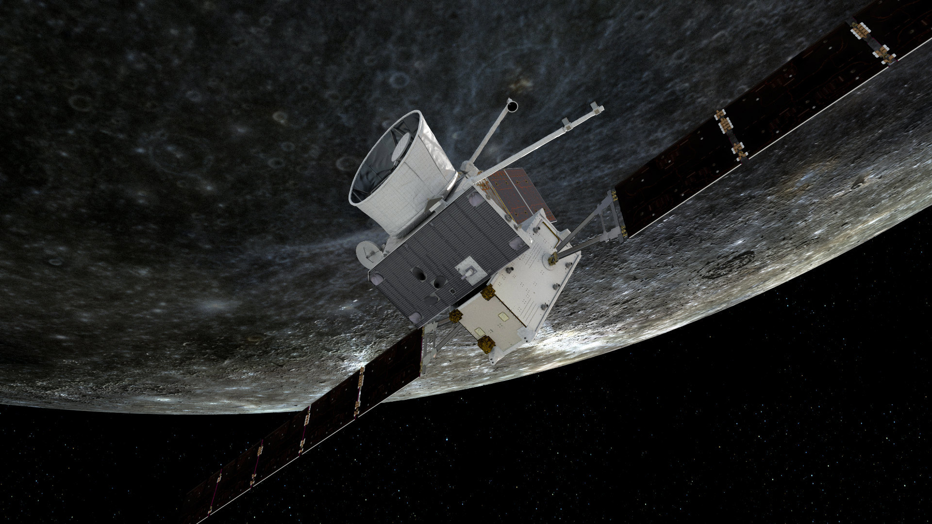 BepiColombo med passering av Merkur*